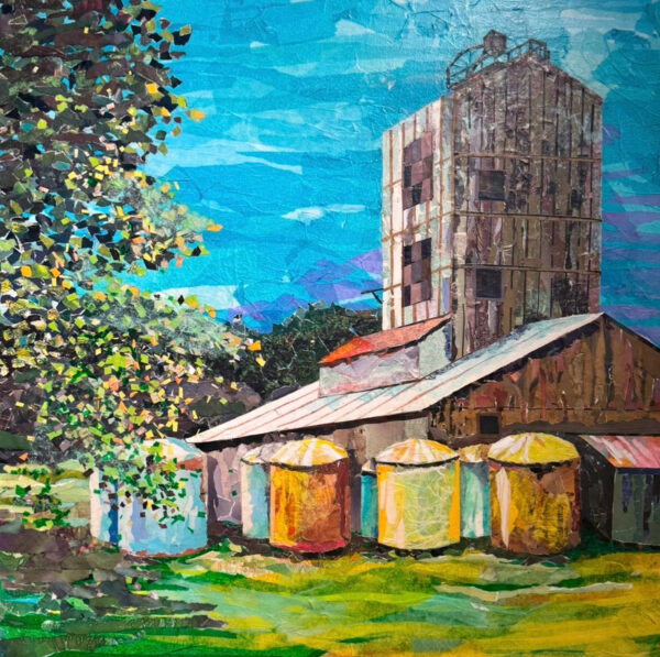 Kay Wallace Collage Barn