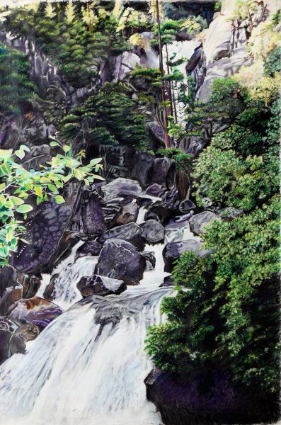 Mountain Waterfall by Larry Downs