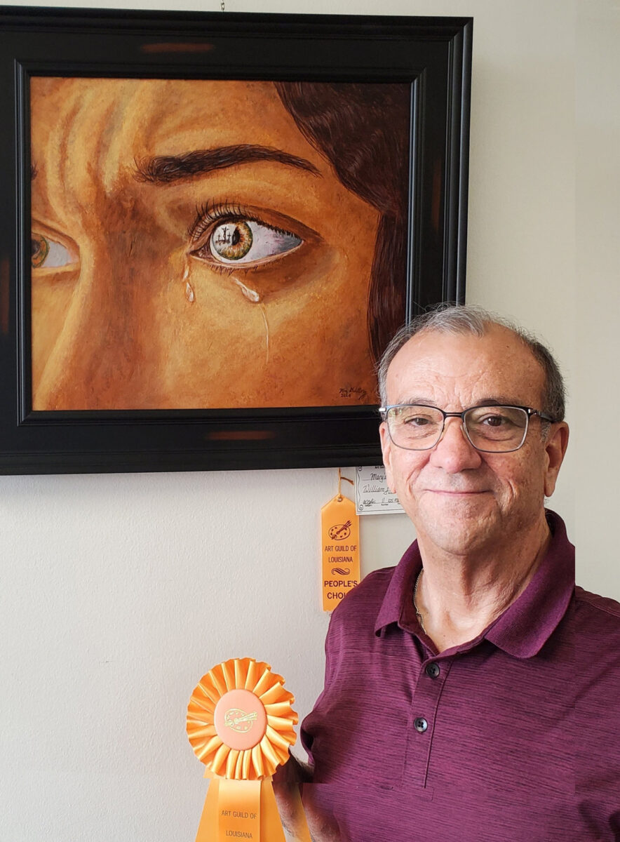 William Guillory with Mary's Tears