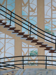 22a.   Deco Staircase with Sunlit Windows