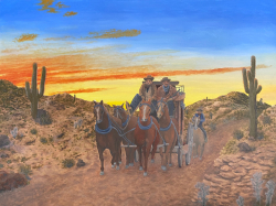 58c.   Evening Stagecoach