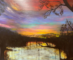 73b.   Shadows on Bayou Teche