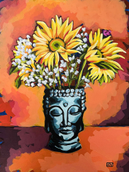 92c.   Sunflower Zen