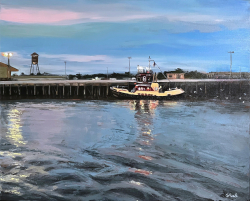 87d.   Tug with Seagulls